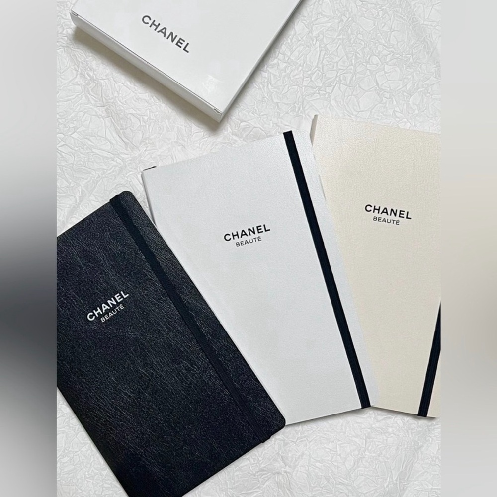 NIB Authentic‎ Chanel Set of 3 Notebooks Journals